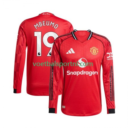Manchester United Bryan Mbeumo 19 Thuis Shirt 2025-26 L/S